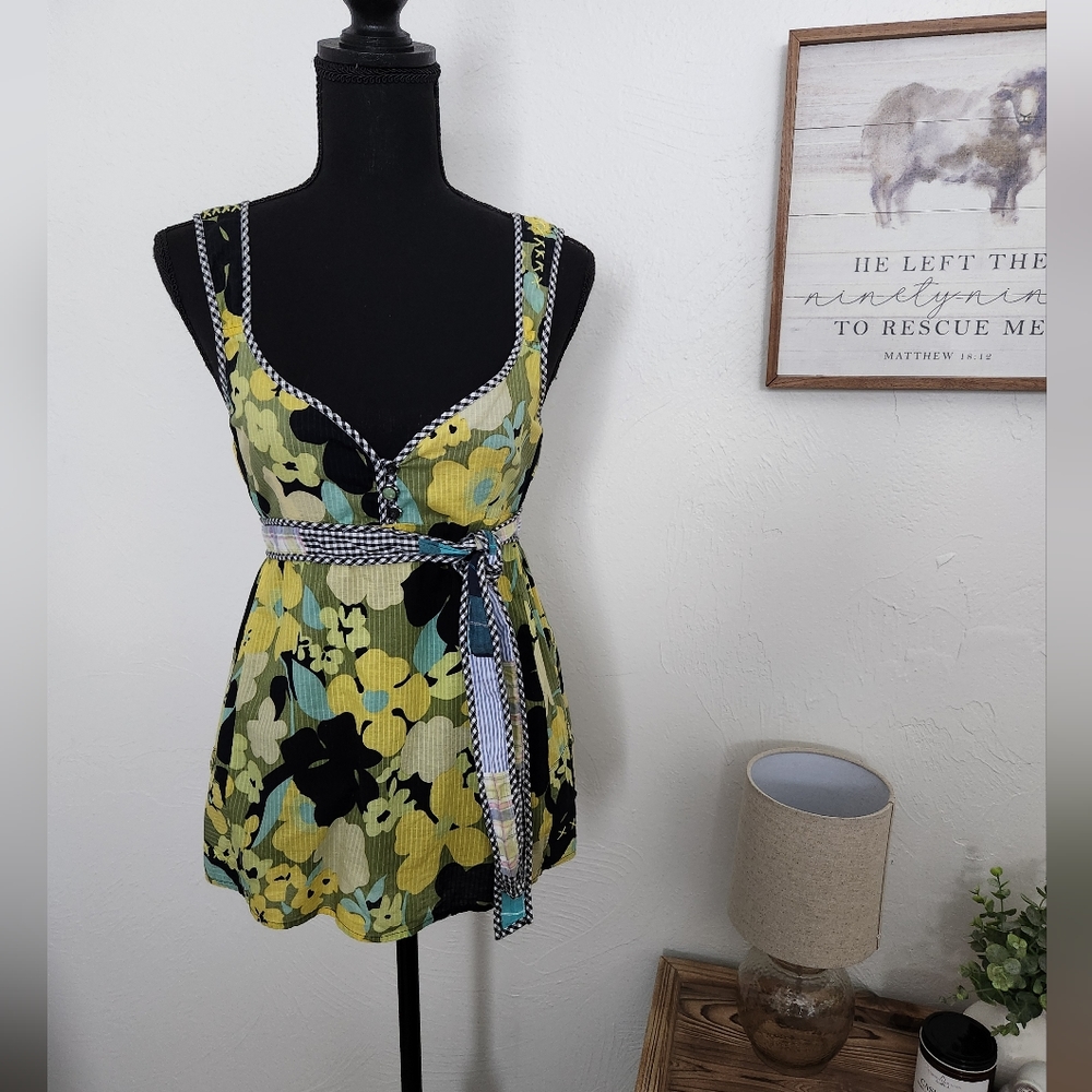 FREE PEOPLE FLORAL TANK TOP